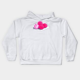 Raspberry sorbet hallowen Kids Hoodie